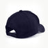 Navy 5 Panel Cap, showing adjustable plastic snap closure at the back
